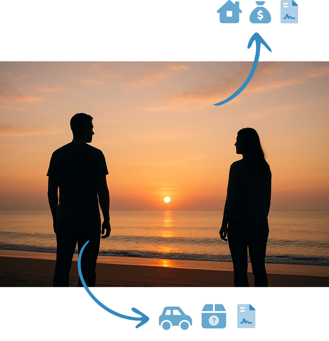 amicable separation couple
